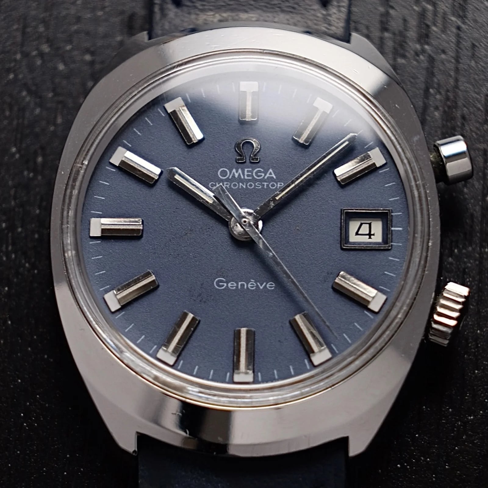 OMEGA Chronostop Geneve Blue Japanese Market JDM 146.009