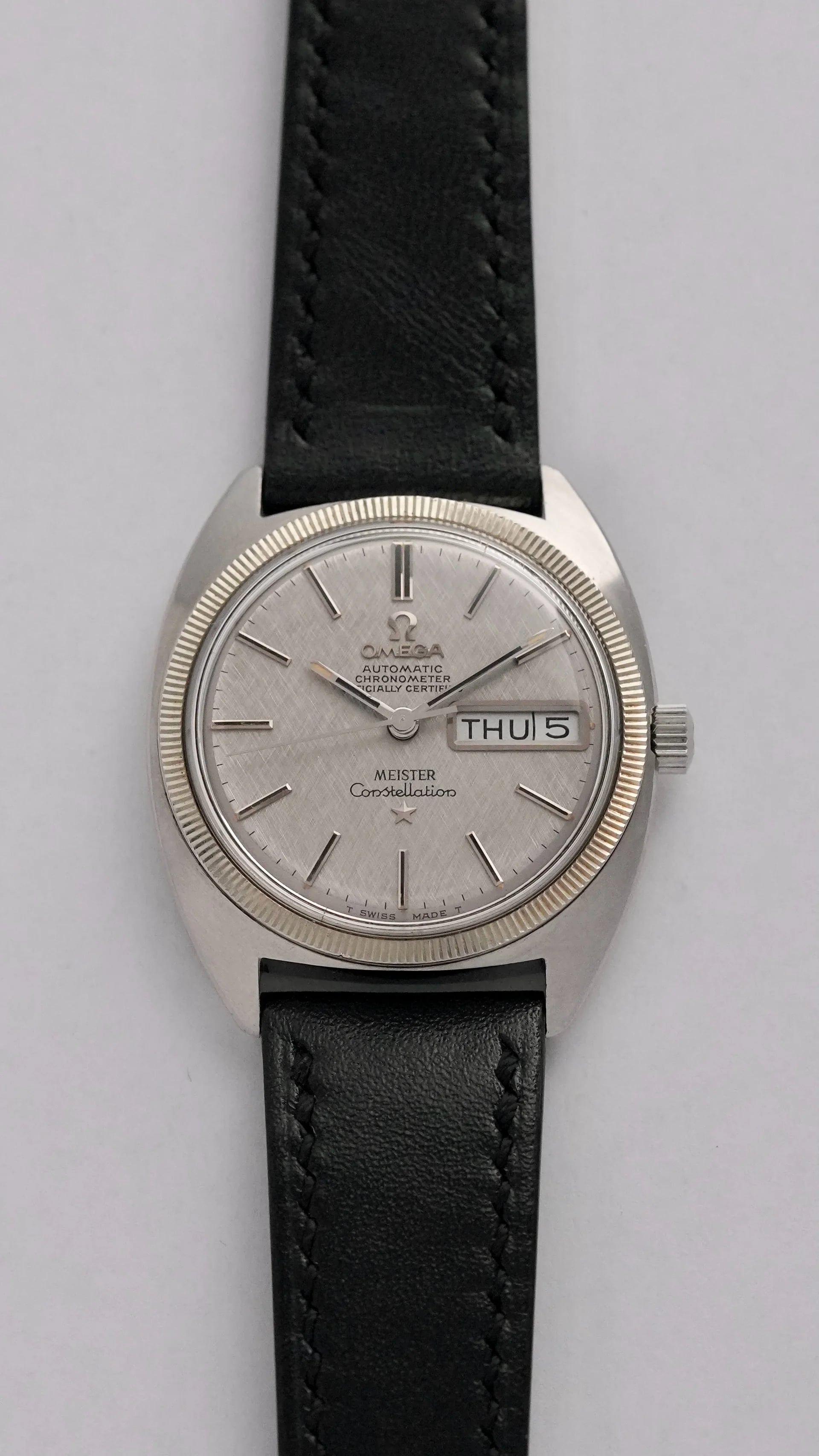 OMEGA Constellation C-shape 168.029 white gold bezel automatic 751 day date