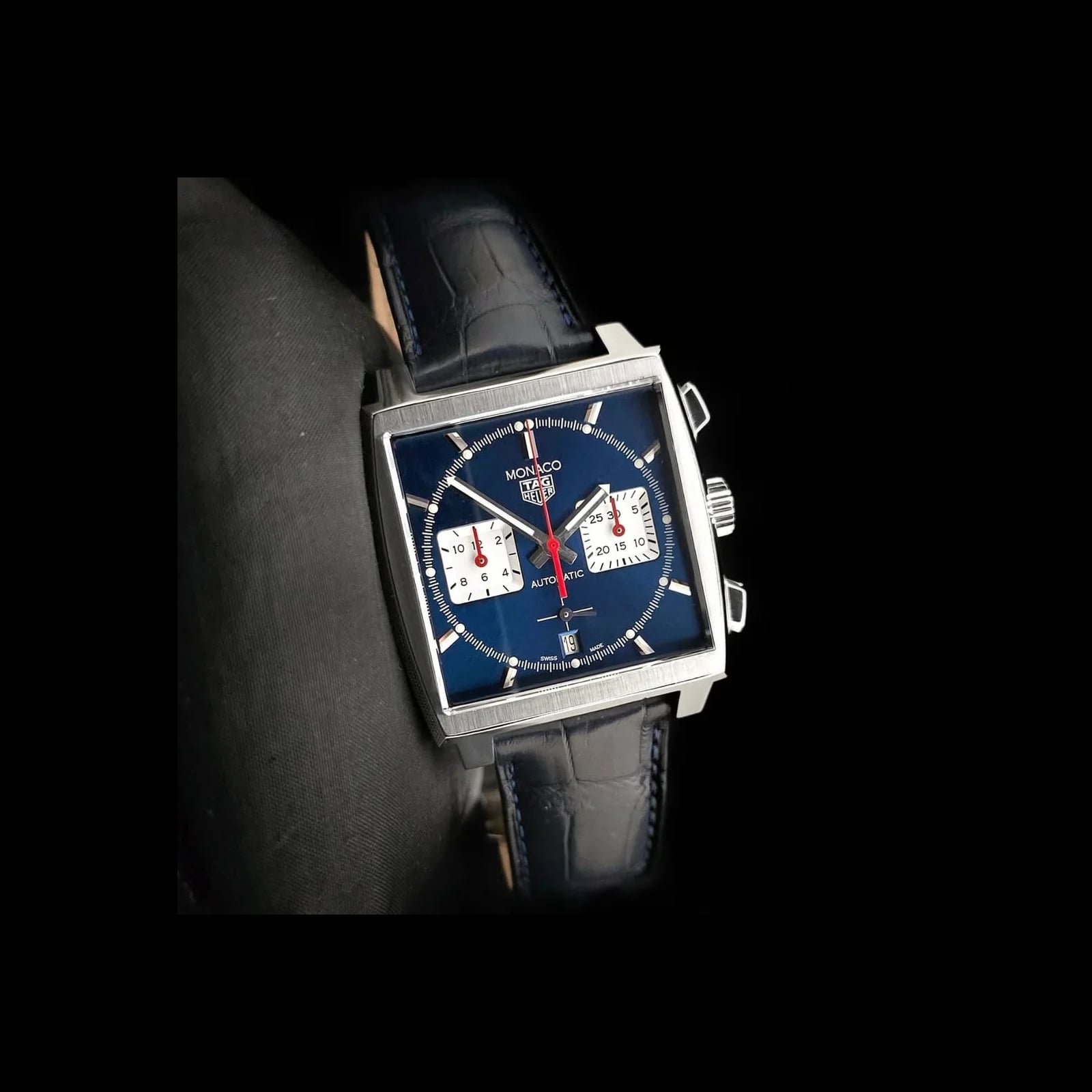 Monaco Calibre Heuer 02 Stainless Steel / Blue