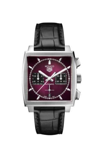 Monaco Calibre Heuer 02 Stainless Steel / Purple thumb