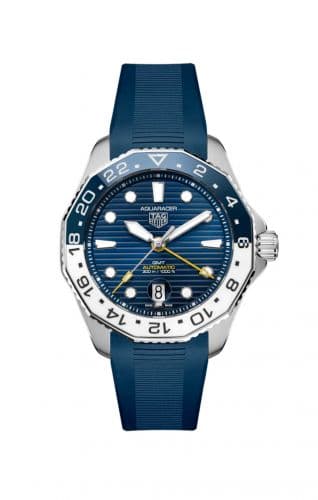 Aquaracer Professional 300 GMT Stainless Steel / Blue / Rubber thumb