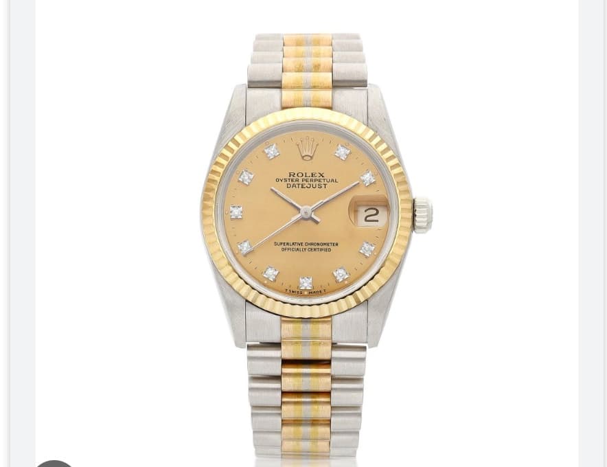 Datejust 31 Yellow gold / Tridor / Champagne Diamond thumb