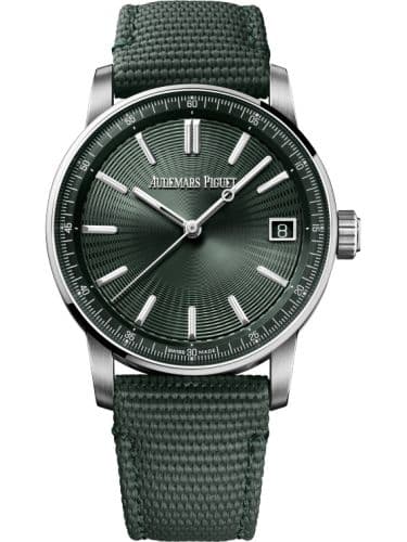 CODE 11.59 Automatic Stainless Steel / Green / Fabric thumb