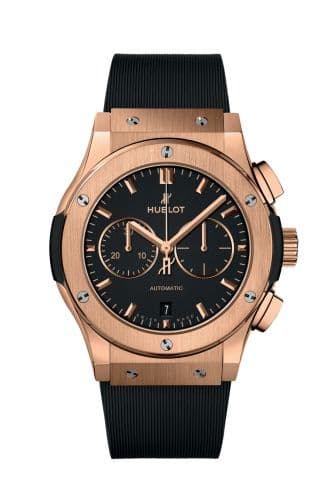 Classic Fusion 42 Chronograph King Gold / Black / Rubber thumb