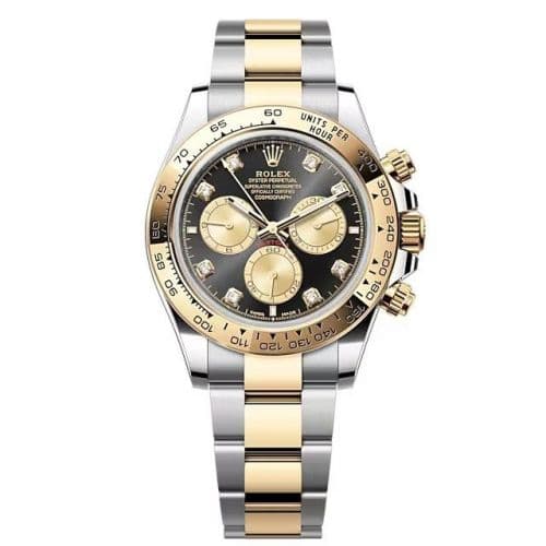 Cosmograph Daytona Stainless Steel - Yellow Gold / Black - Golden - Diamond / Oyster thumb