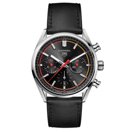 Carrera Calibre Heuer 02 42 Stainless Steel / Black thumb