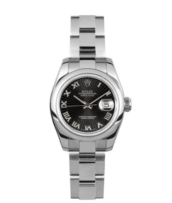 Lady-Datejust 26 Black Roman Oyster thumb
