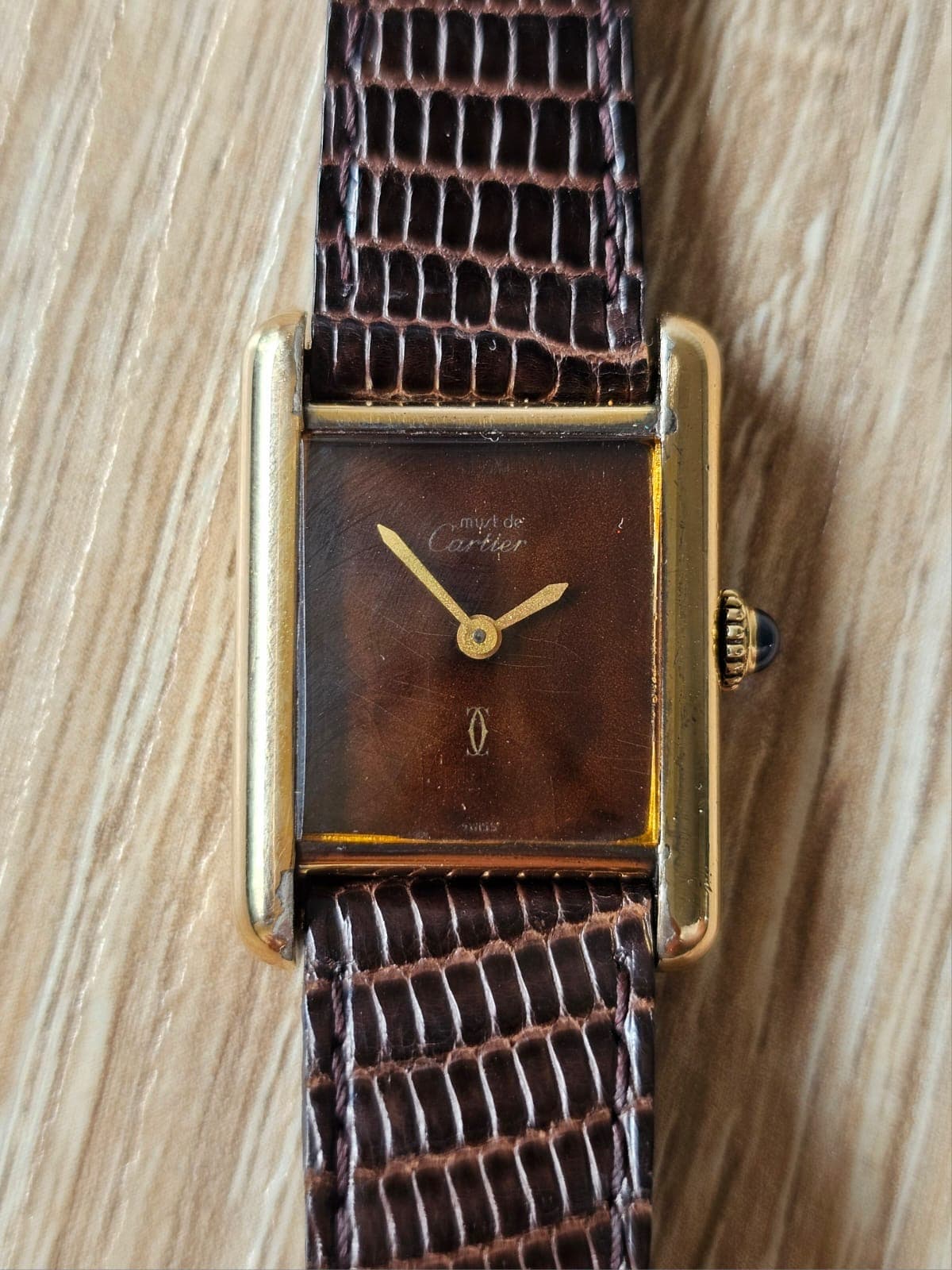 Must De C Tank Burgundy Brown Dial thumb