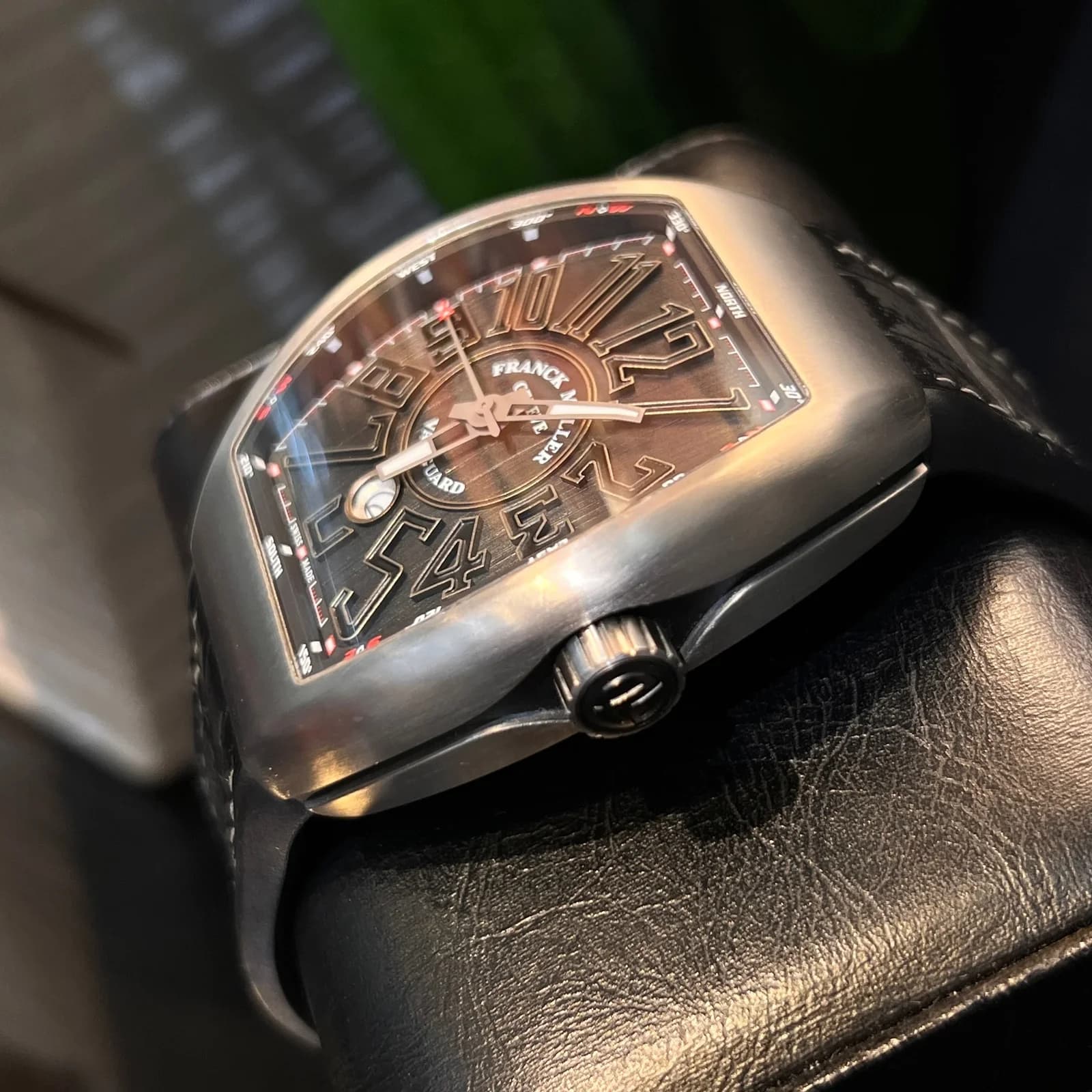 Thumb Vanguard Steel Black Alligator Leather Strap