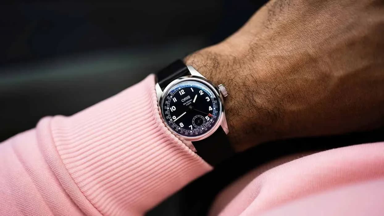 Thumb Big Crown Pointer Date Calibre 403 Stainless Steel / Blue