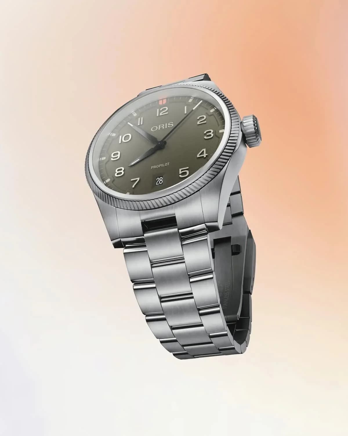 Thumb Big Crown ProPilot Date Stainless Steel / Moss / Bracelet