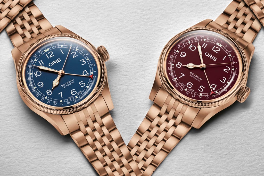 Thumb Big Crown Original Pointer Date 40 Bronze / Blue / Bracelet