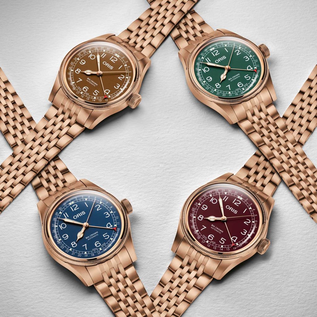 Thumb Big Crown Original Pointer Date 40 Bronze / Blue / Bracelet