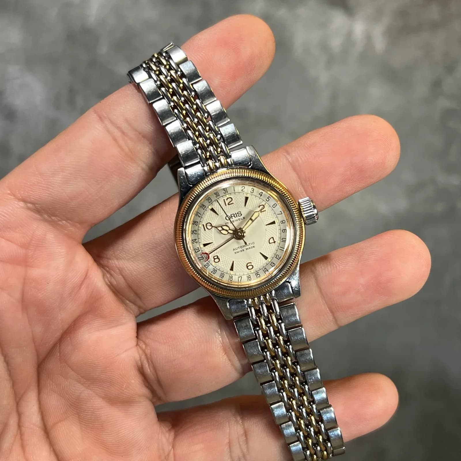 Thumb Big Crown Complication Stainless Steel - Rose Gold / Silver / Bracelet