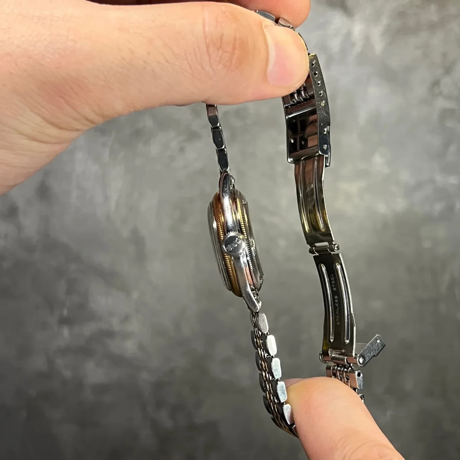 Thumb Big Crown Complication Stainless Steel - Rose Gold / Silver / Bracelet