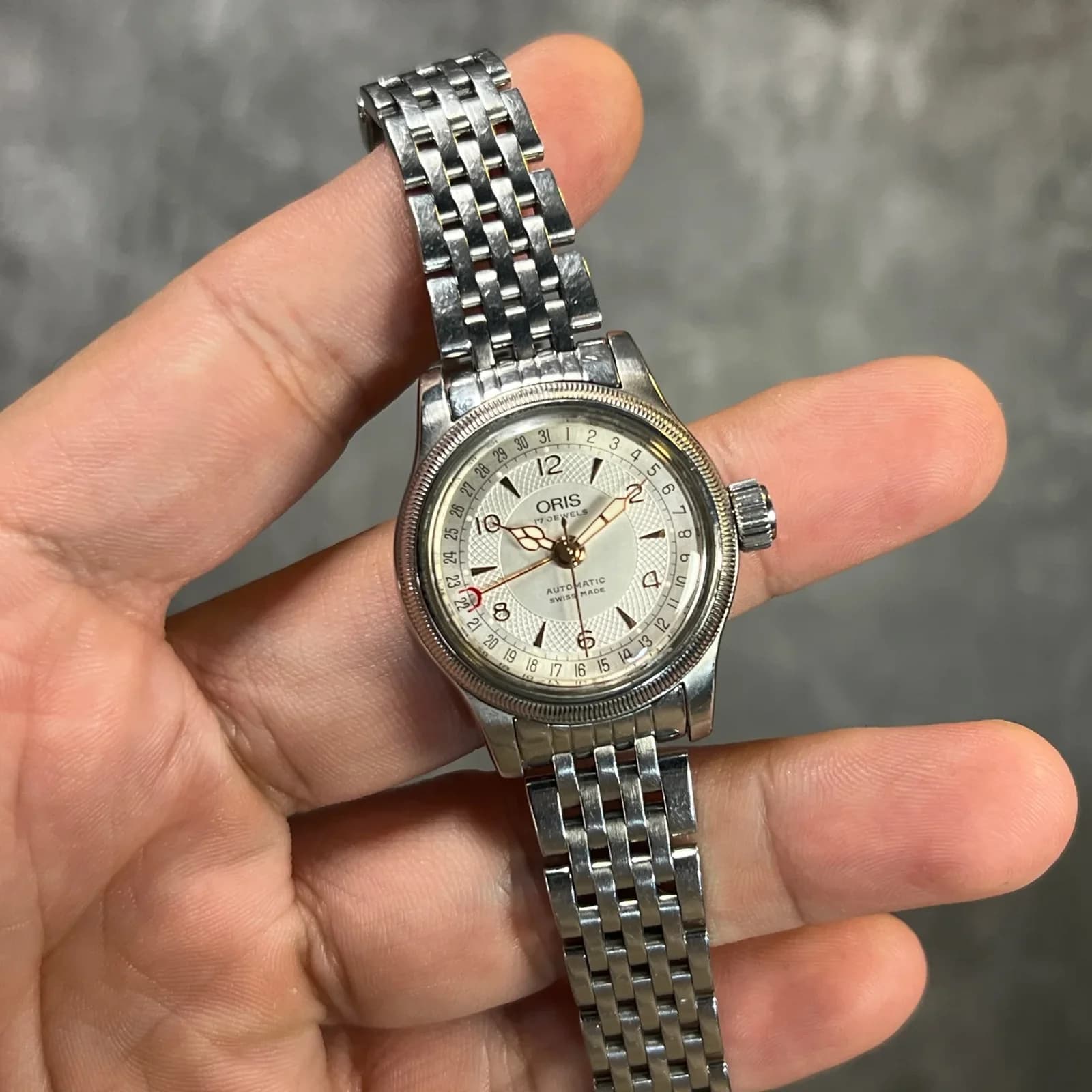Thumb Big Crown Complication Stainless Steel / Silver / Bracelet