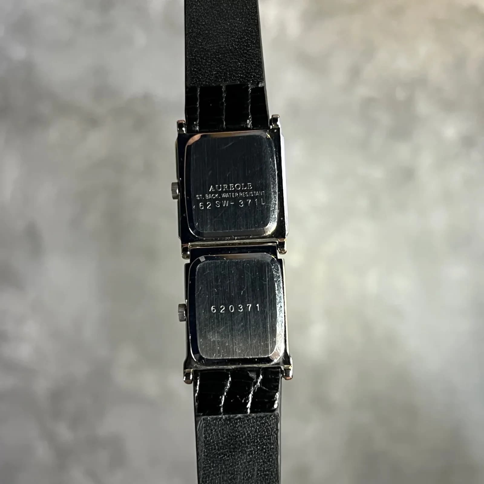 Thumb Vintage Aureole Double Face 62SW-371L Square White Dial with Roman Index