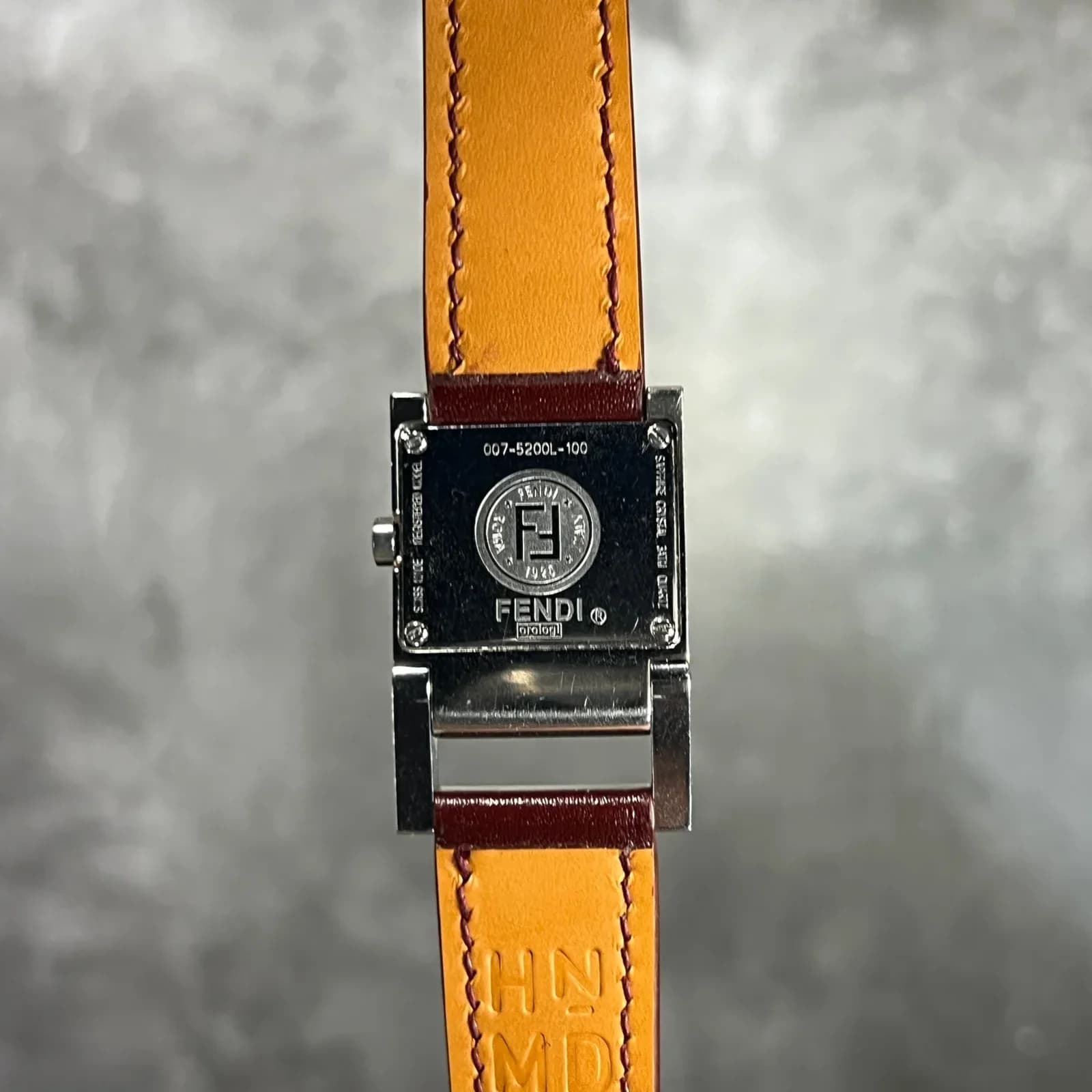 Thumb Fendi 007-5200L-100 Square Stainless Steel Purple Dial