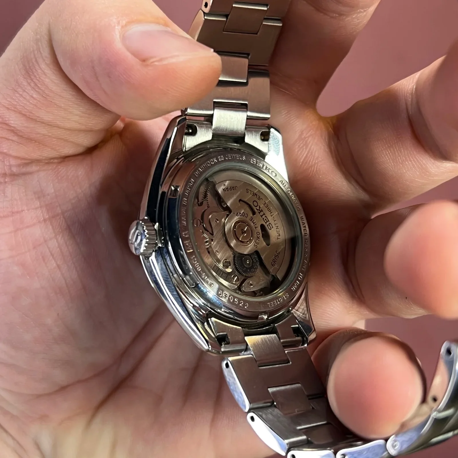 Thumb Mechanical Stainless Stainless Steel / Black / Bracelet