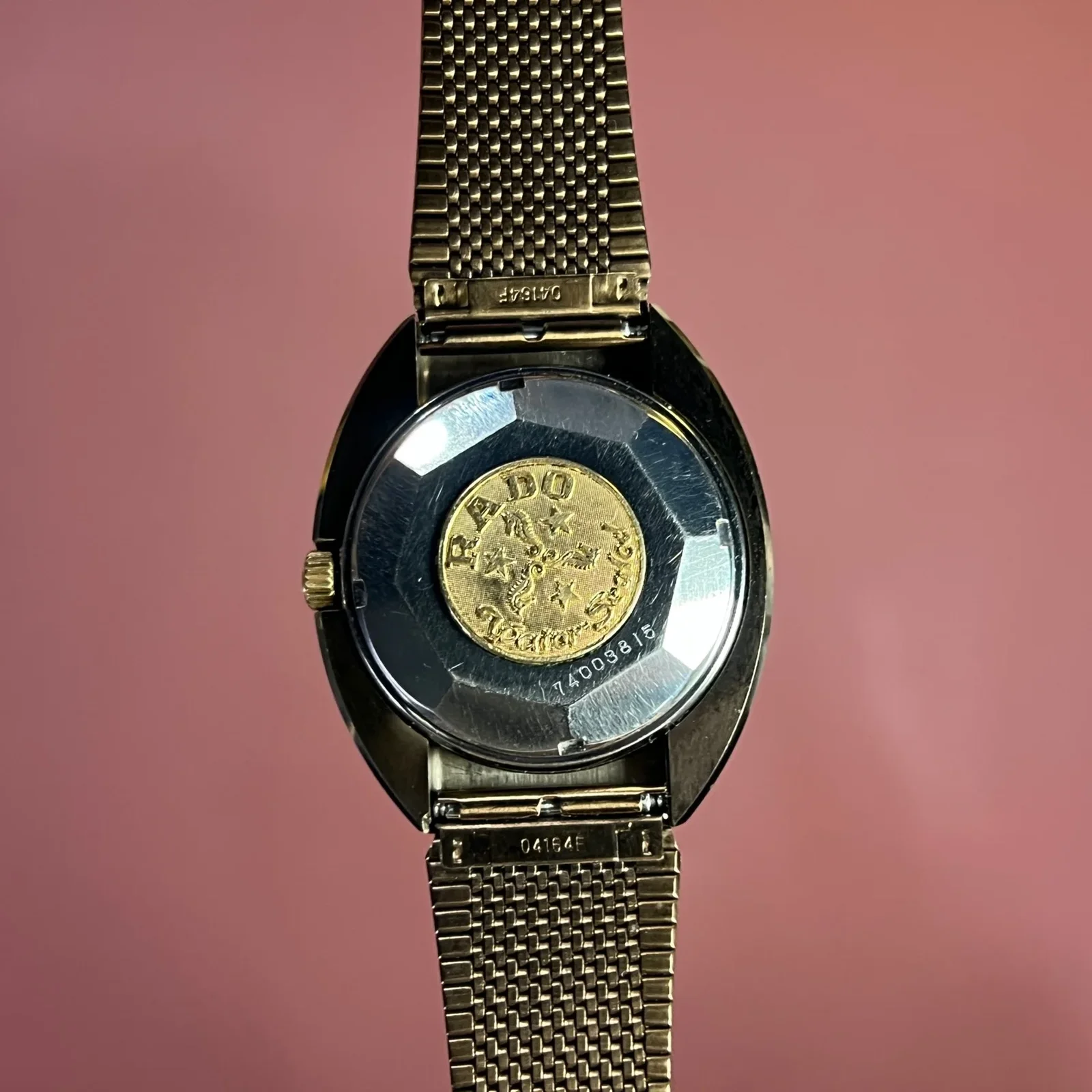 Thumb VINTAGE RADO BALBOA V TUNGSTEN BROWN OMBRE DIAL FACETED CRYSTAL LX2579