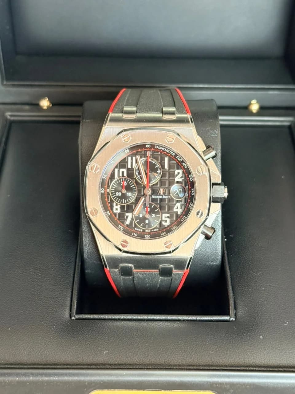 Thumb Royal Oak Offshore 26470 Stainless Steel / Black / Alligator
