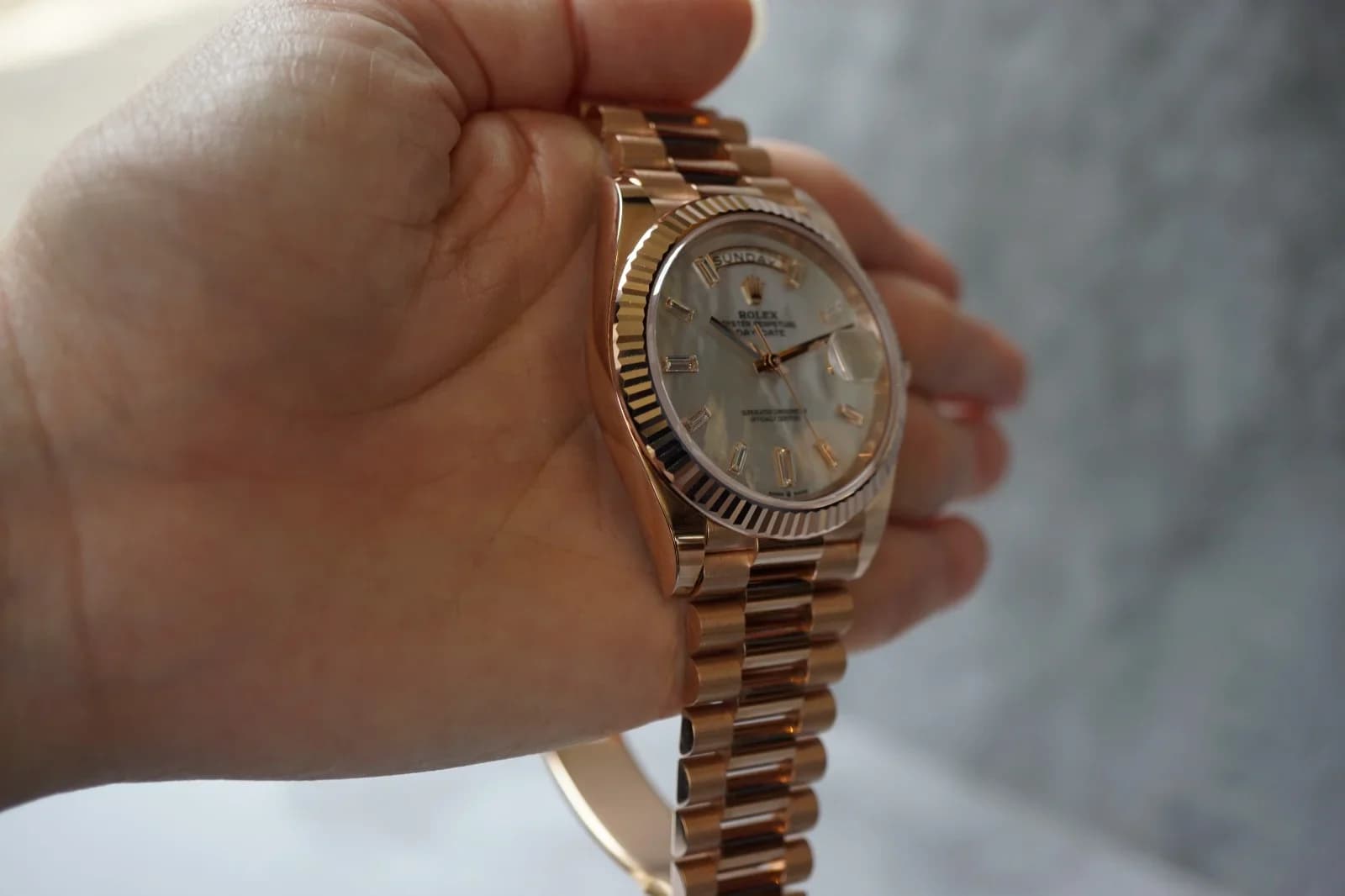 Thumb Day-Date 40 Everose / Sundust - Diamond