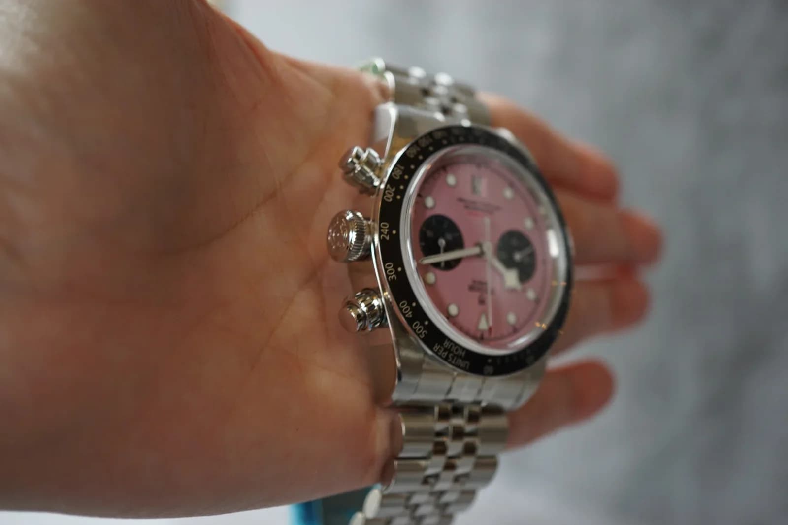 Thumb Heritage Black Bay Chronograph Pink / Bracelet