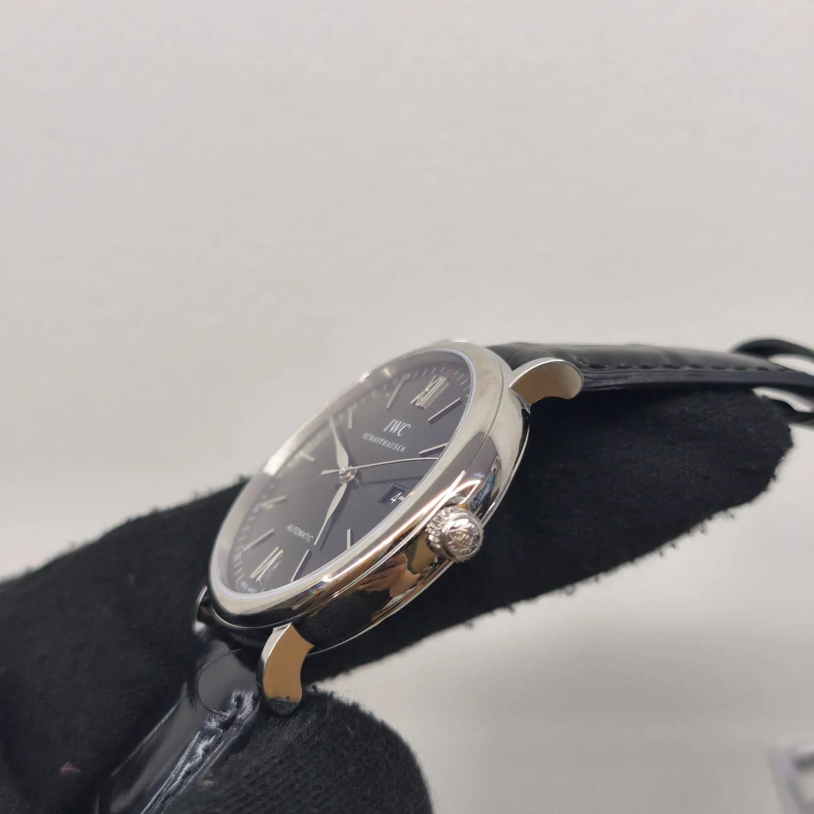 Thumb Portofino Automatic Stainless Steel / Blue / Alligator