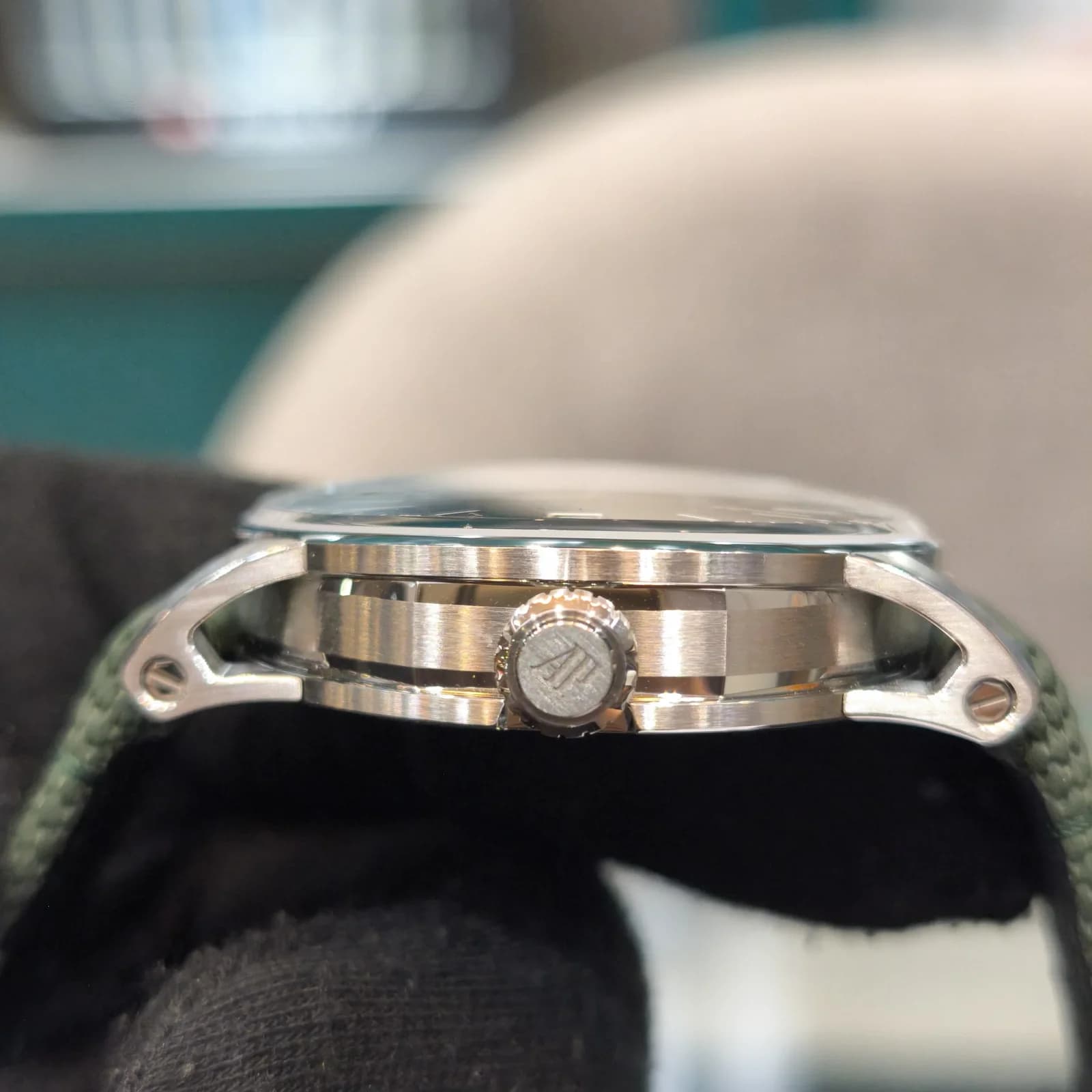 Thumb CODE 11.59 Automatic Stainless Steel / Green / Fabric