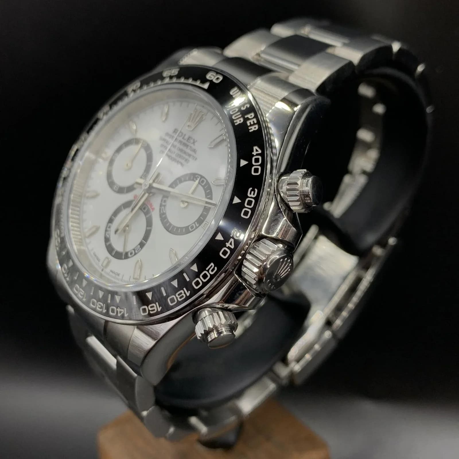 Thumb Cosmograph Daytona Stainless Steel - Cerachrom / White / Oyster
