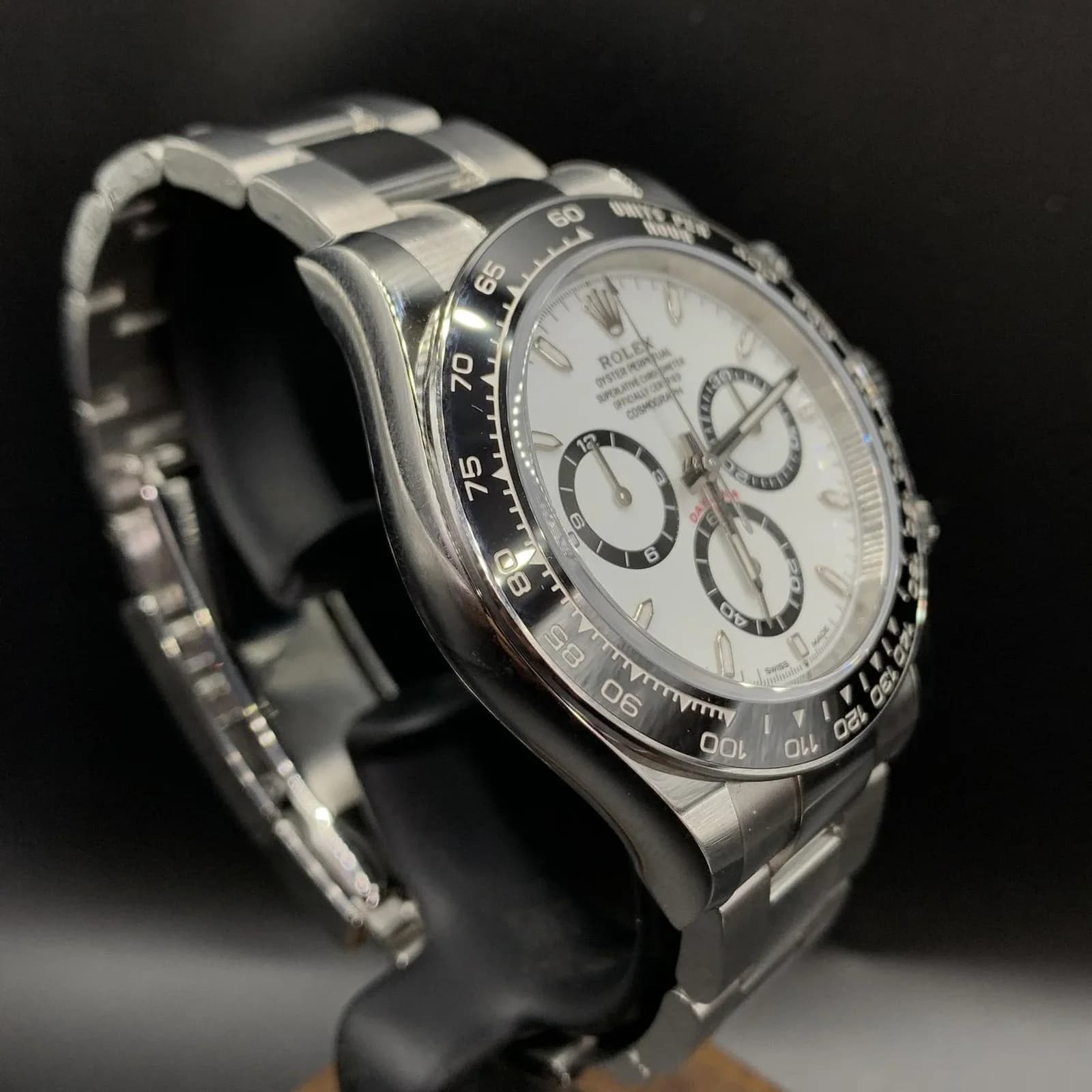 Thumb Cosmograph Daytona Stainless Steel - Cerachrom / White / Oyster