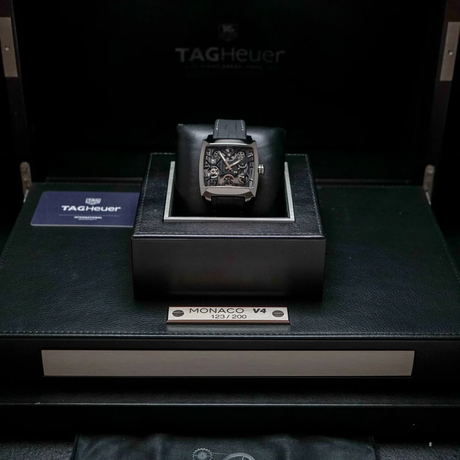 Thumb Monaco V4 Rare Limited Edition Skeleton Dial Automatic Titanium Ceramic Case