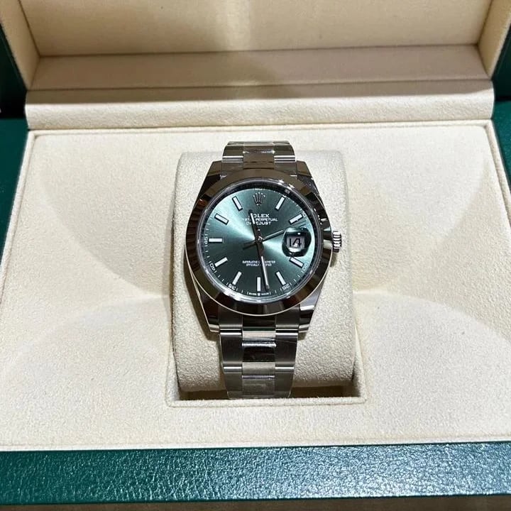 Datejust 41 Stainless Steel Smooth / Jubilee / Green