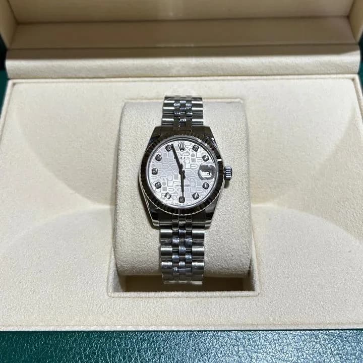 Thumb Datejust 31 Silver Computer Dial With Diamond
