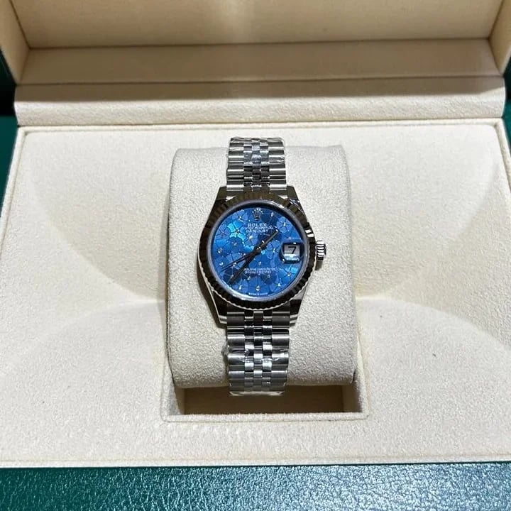 Datejust 31 Blue Floral Dial Jubilee