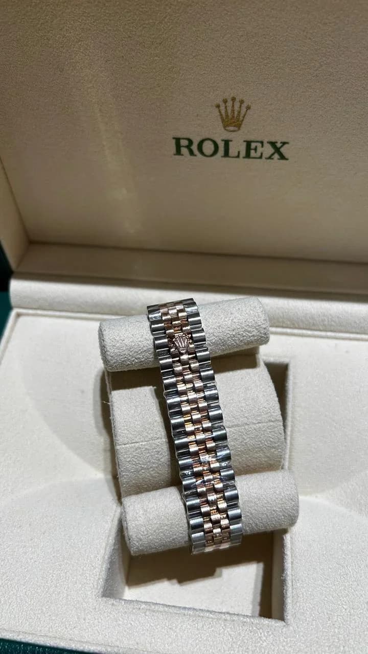 Thumb Datejust 31 Stainless Steel/ Rose Gold / Fluted / Rose / Jubilee