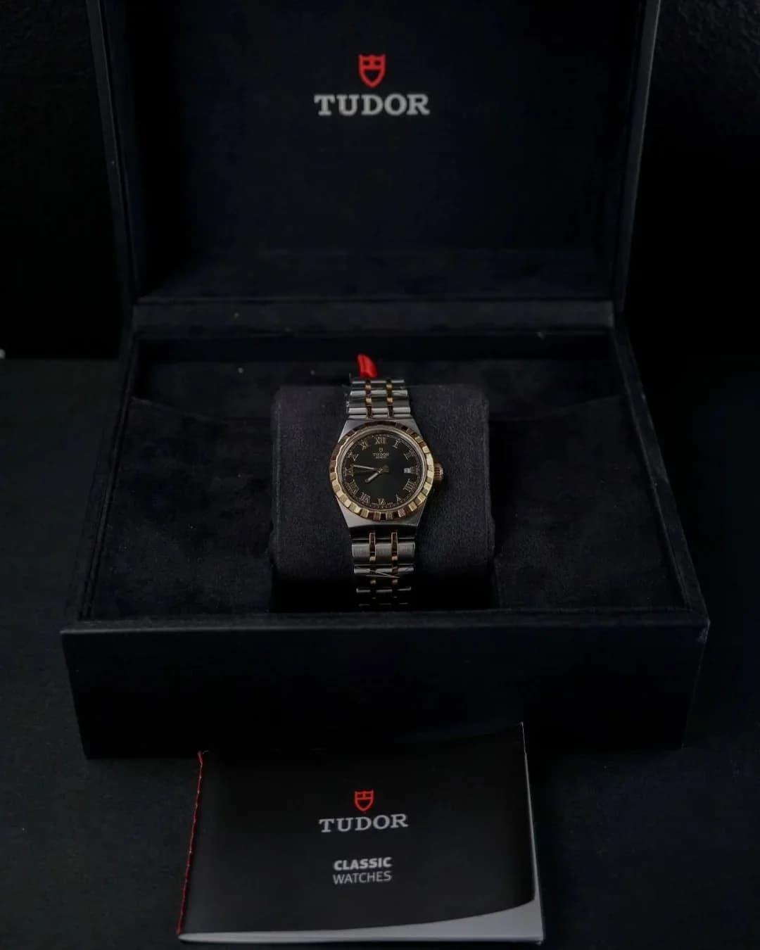Thumb Royal Black Dial 28mm Two Tone