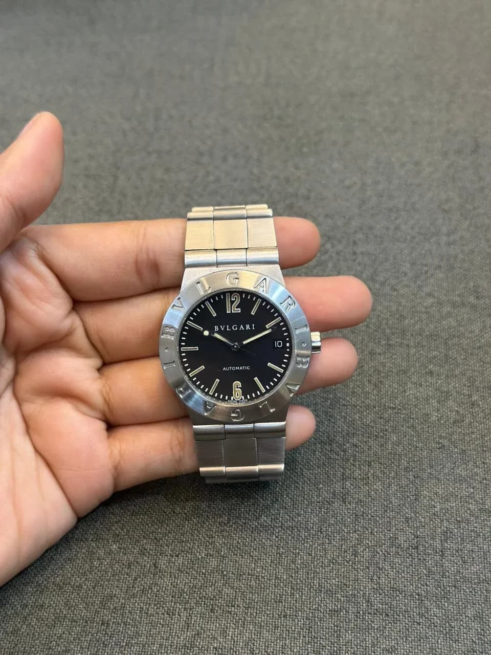 Thumb Diagono Automatic Stainless Steel / Black