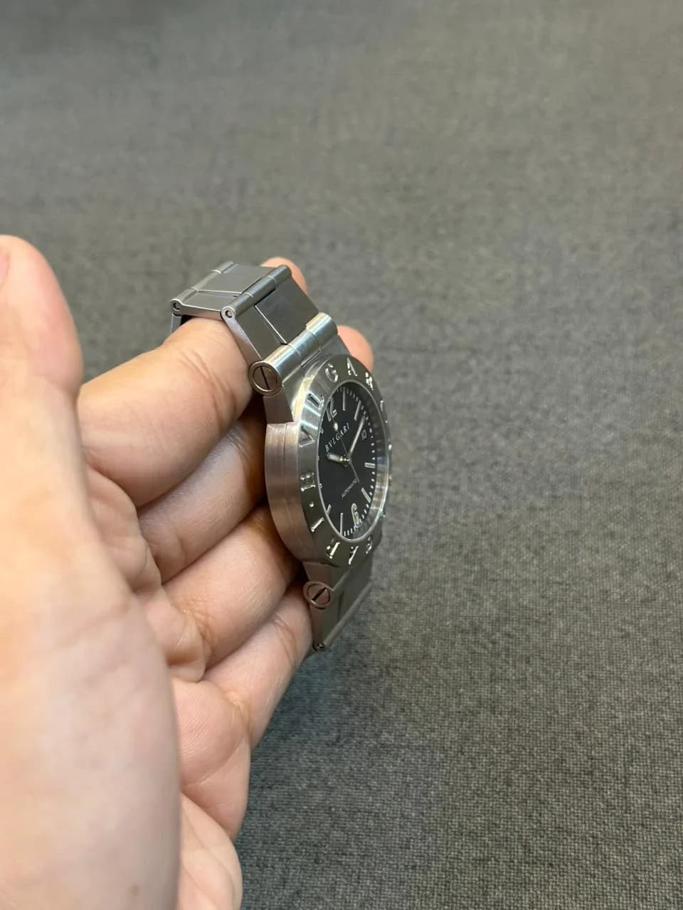 Thumb Diagono Automatic Stainless Steel / Black