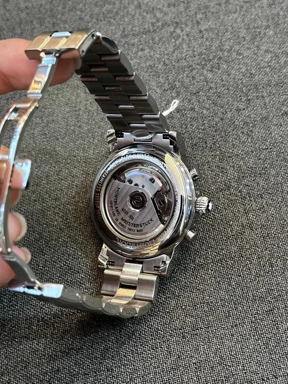 Thumb Meisterstuck Chronograph Stainless Steel / Blue