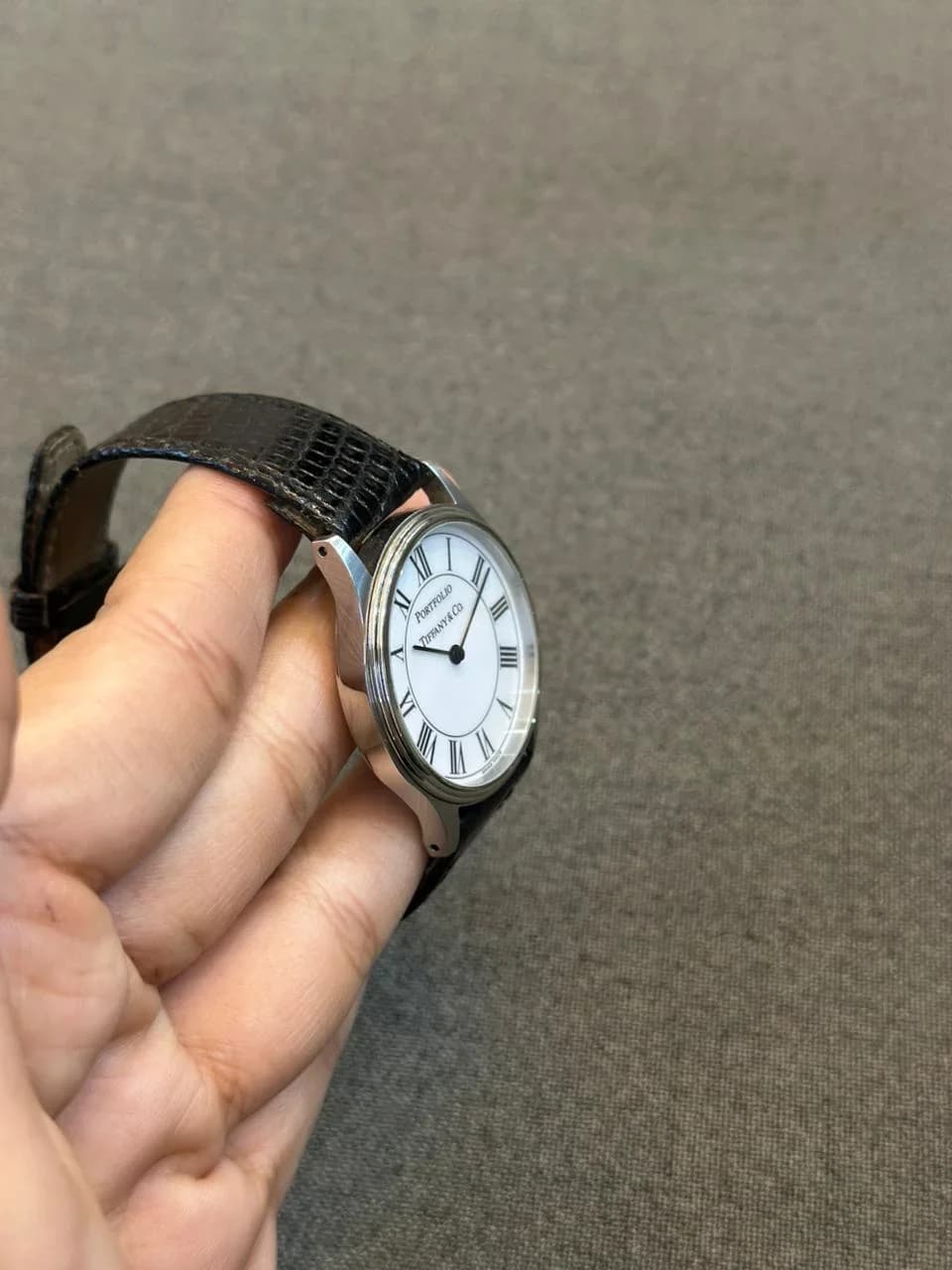 Thumb Portfolio Stainless Steel Quartz / White-Roman