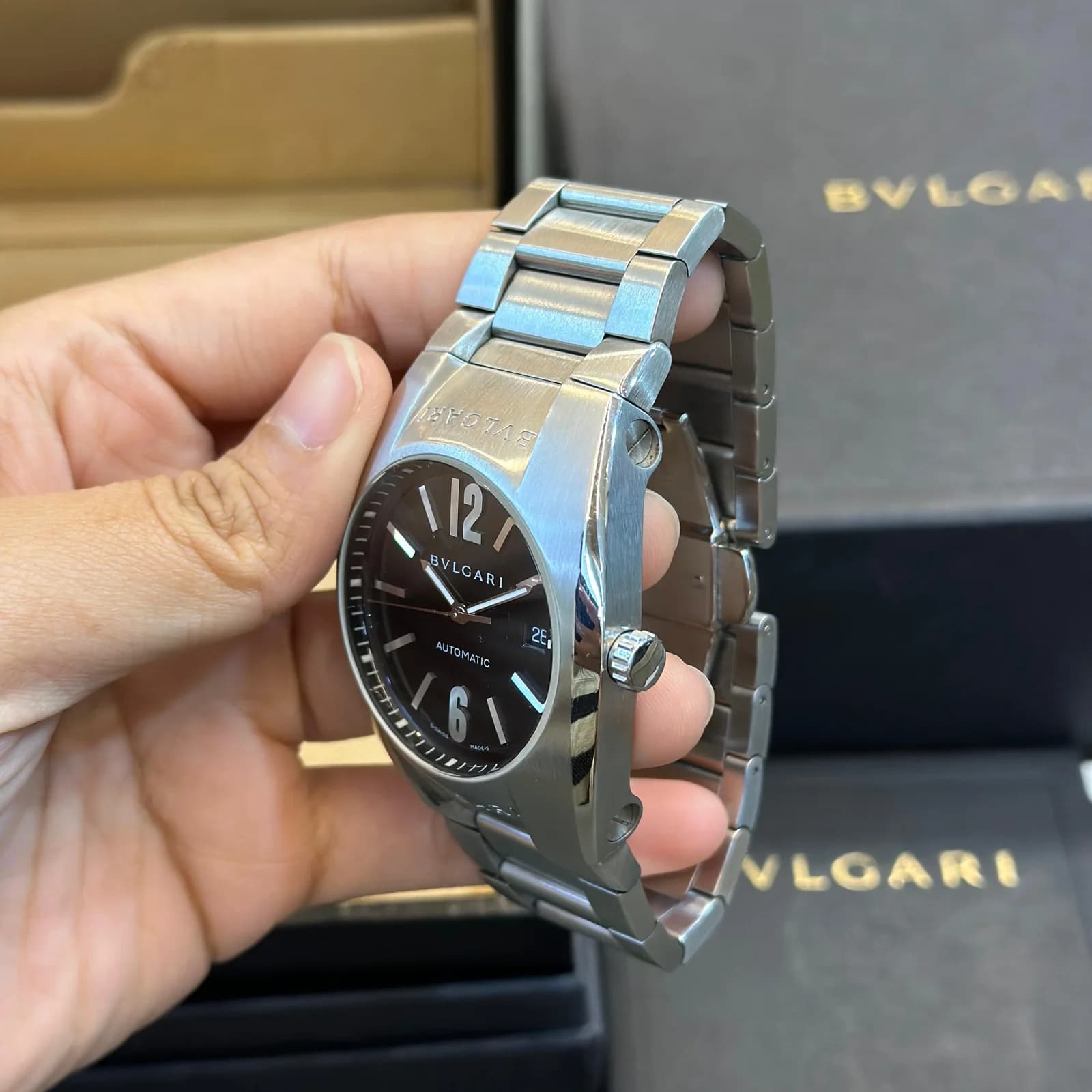 Thumb Ergon 40 Automatic Stainless Steel / Black