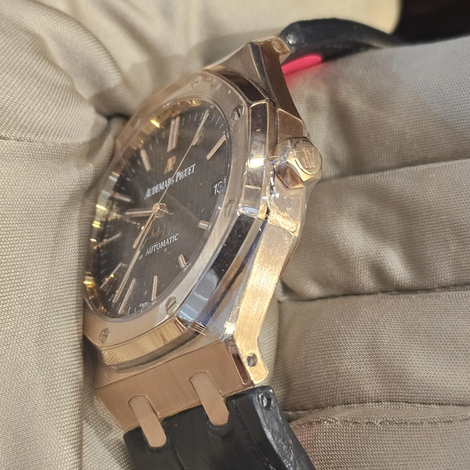 Thumb Royal Oak 15400 Pink Gold / Black / Strap