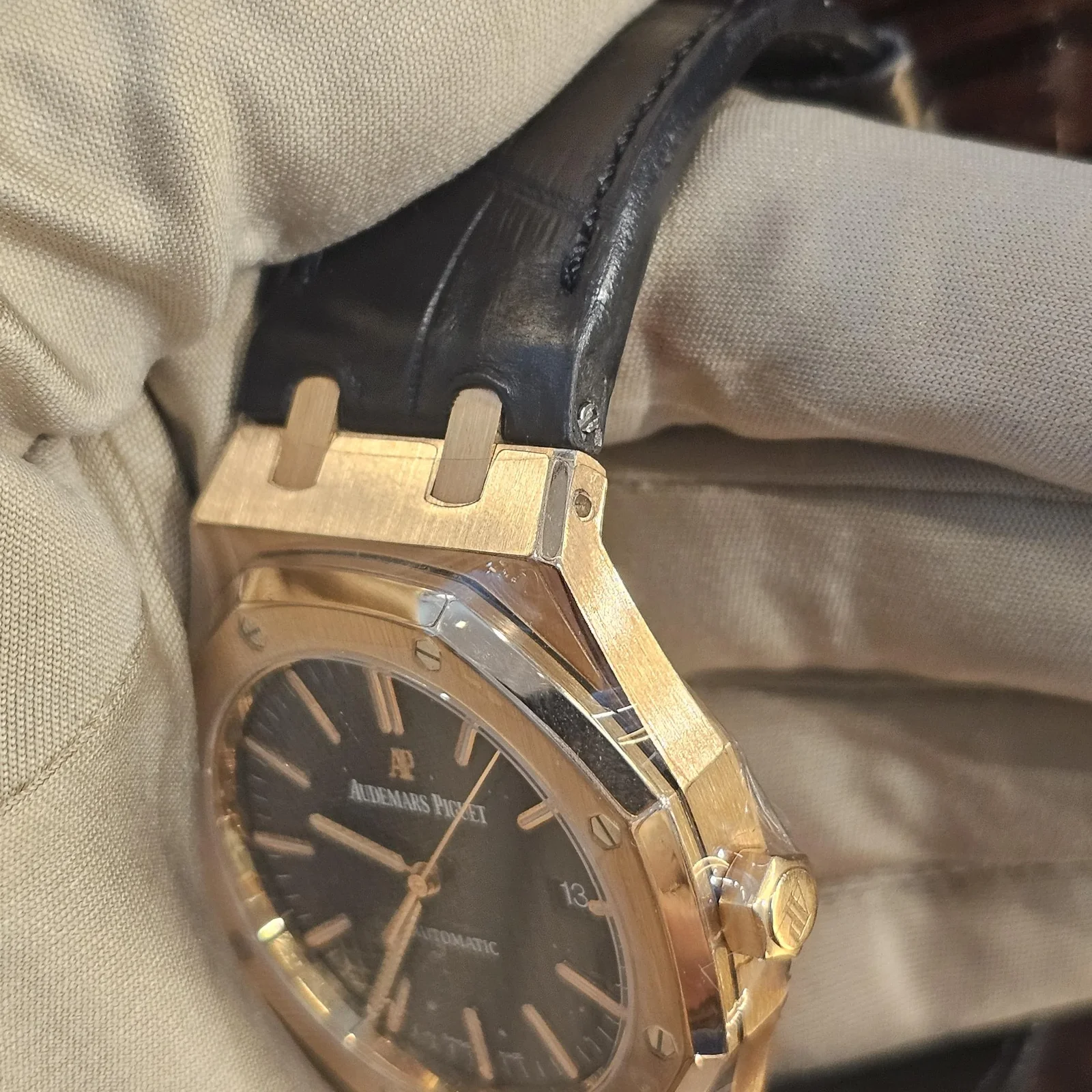 Thumb Royal Oak 15400 Pink Gold / Black / Strap