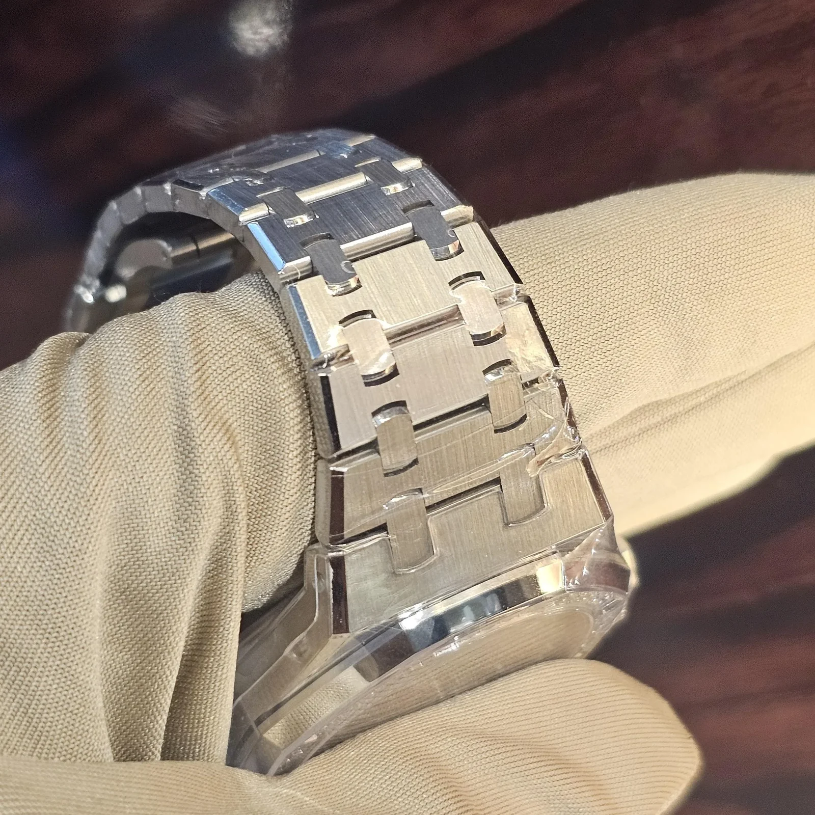 Thumb Royal Oak Selfwinding 37 Stainless Steel - Diamond / Blue