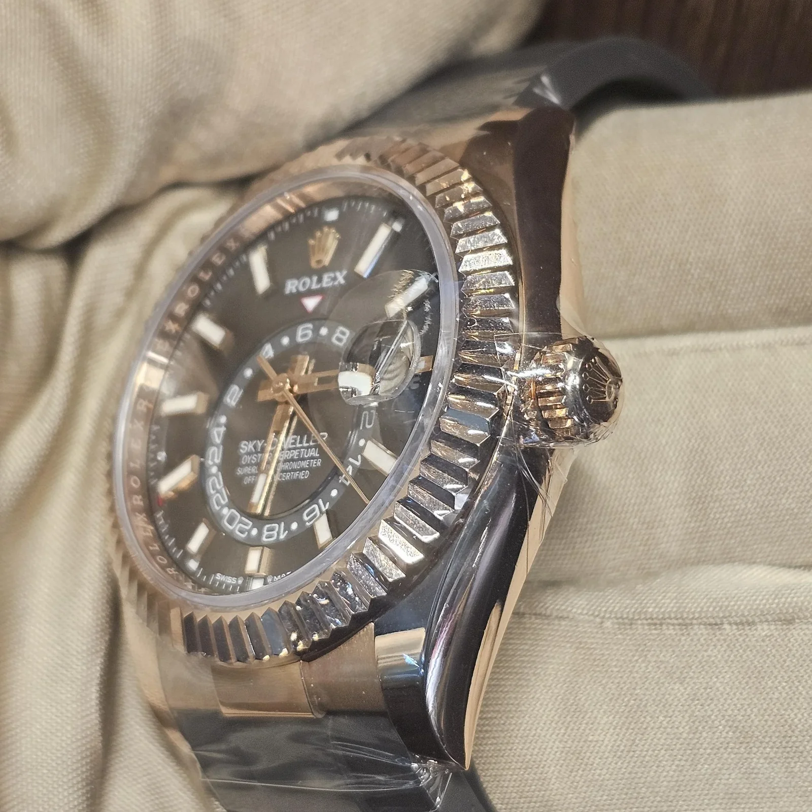 Thumb Sky-Dweller Everose / Slate / OysterFlex