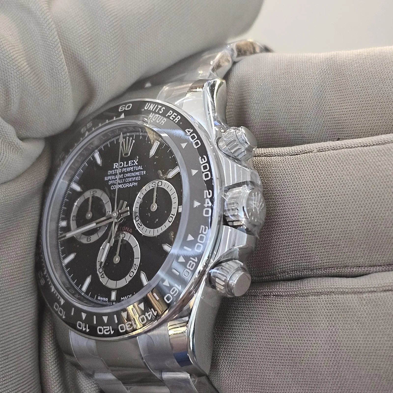 Thumb Cosmograph Daytona Stainless Steel - Cerachrom / Black / Oyster