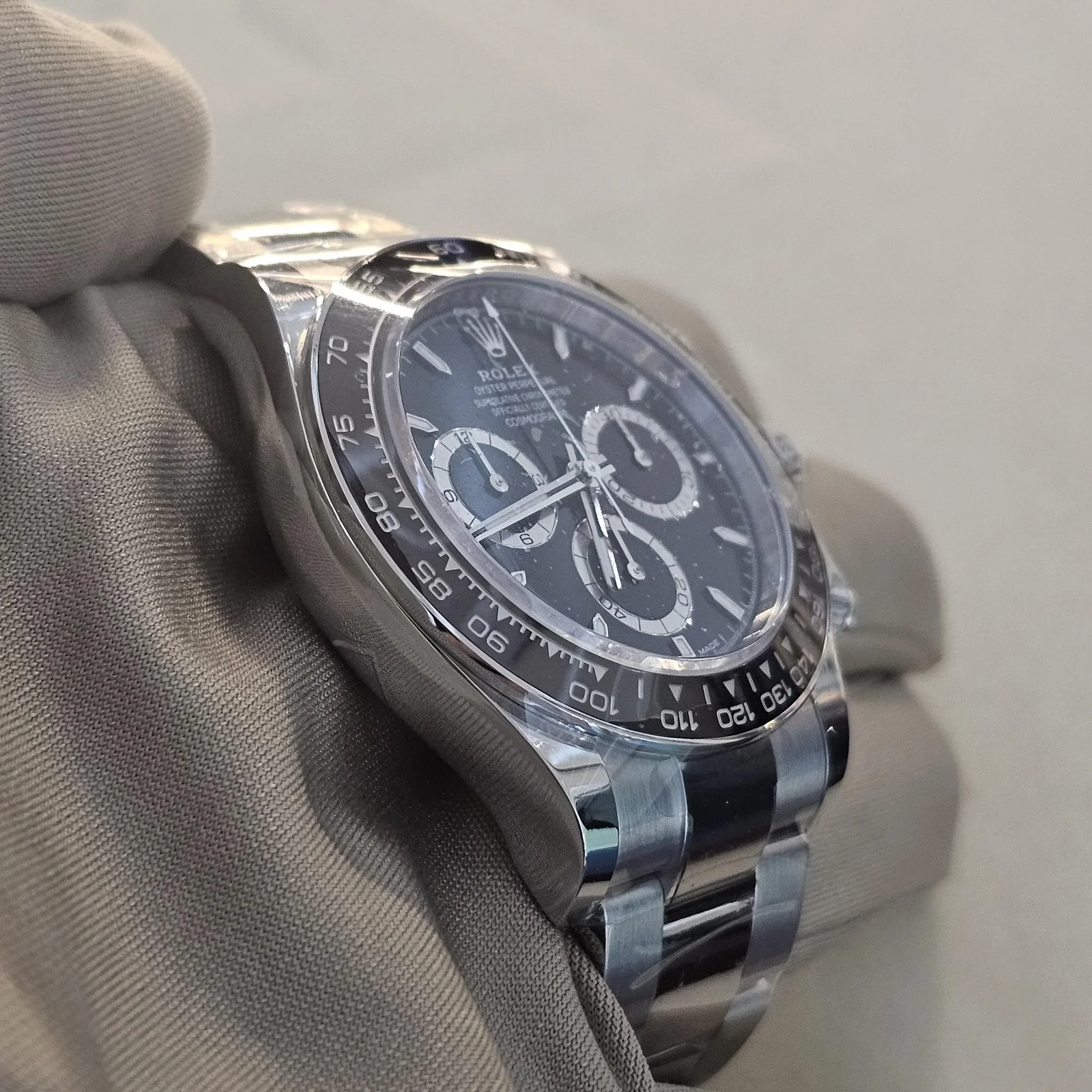 Thumb Cosmograph Daytona Stainless Steel - Cerachrom / Black / Oyster