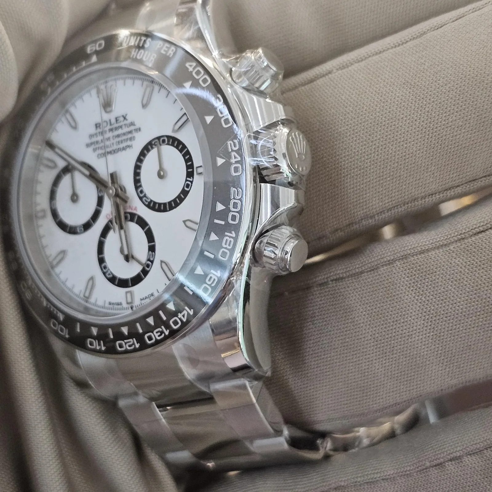 Thumb Cosmograph Daytona Stainless Steel - Cerachrom / White / Oyster