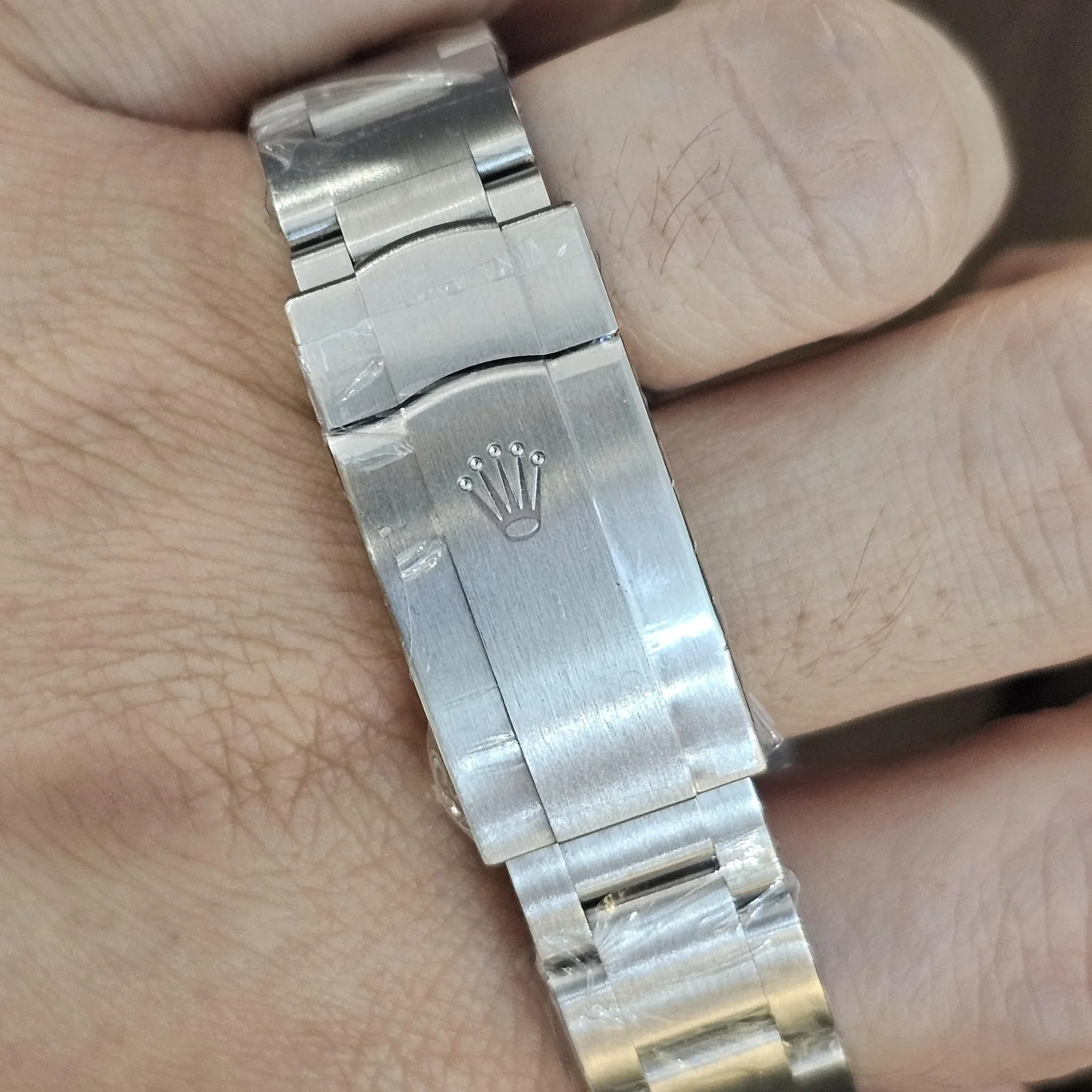 Thumb Oyster Perpetual 34 Stainless Steel / Blue
